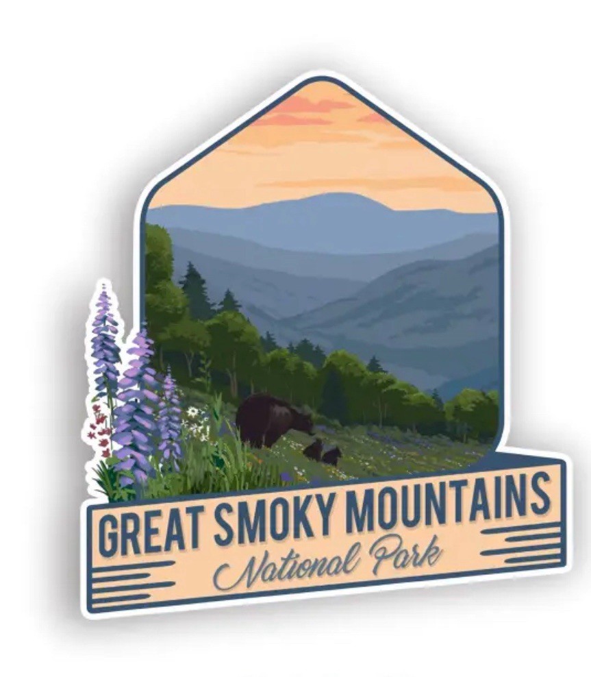 Great Smoky Mountains National Park Waterproof LARGE 6” Inch Vinyl Decal Sticker