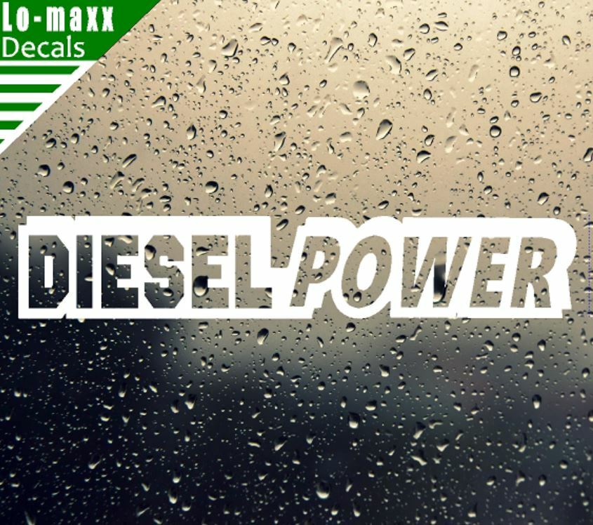 Diesel Power Truck Graphic Design Durable High Performance Die Cut Vinyl Decal