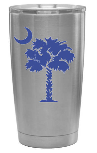 *SALE* Palmetto Tree & Moon – SC – Beach – Palm – South Carolina – Vinyl Decal