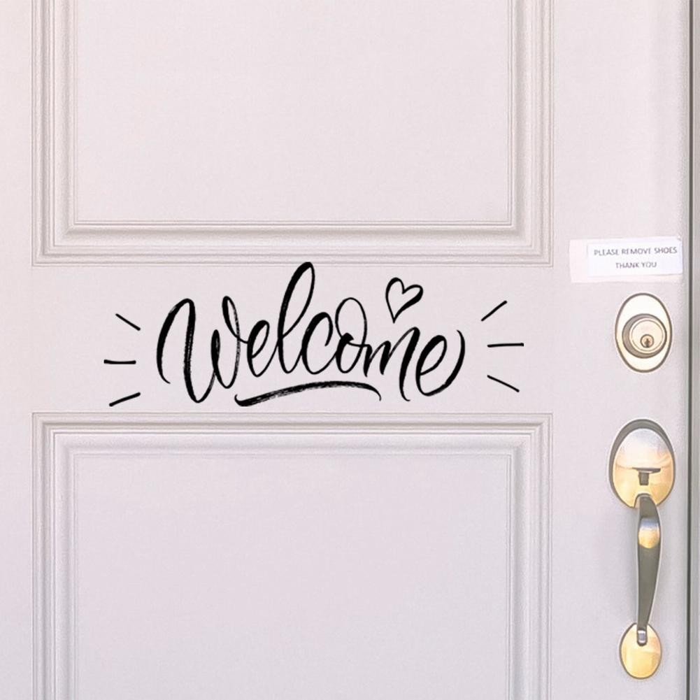 Walls with Style Decorative Vinyl Lettering Welcome Sign for Entryways