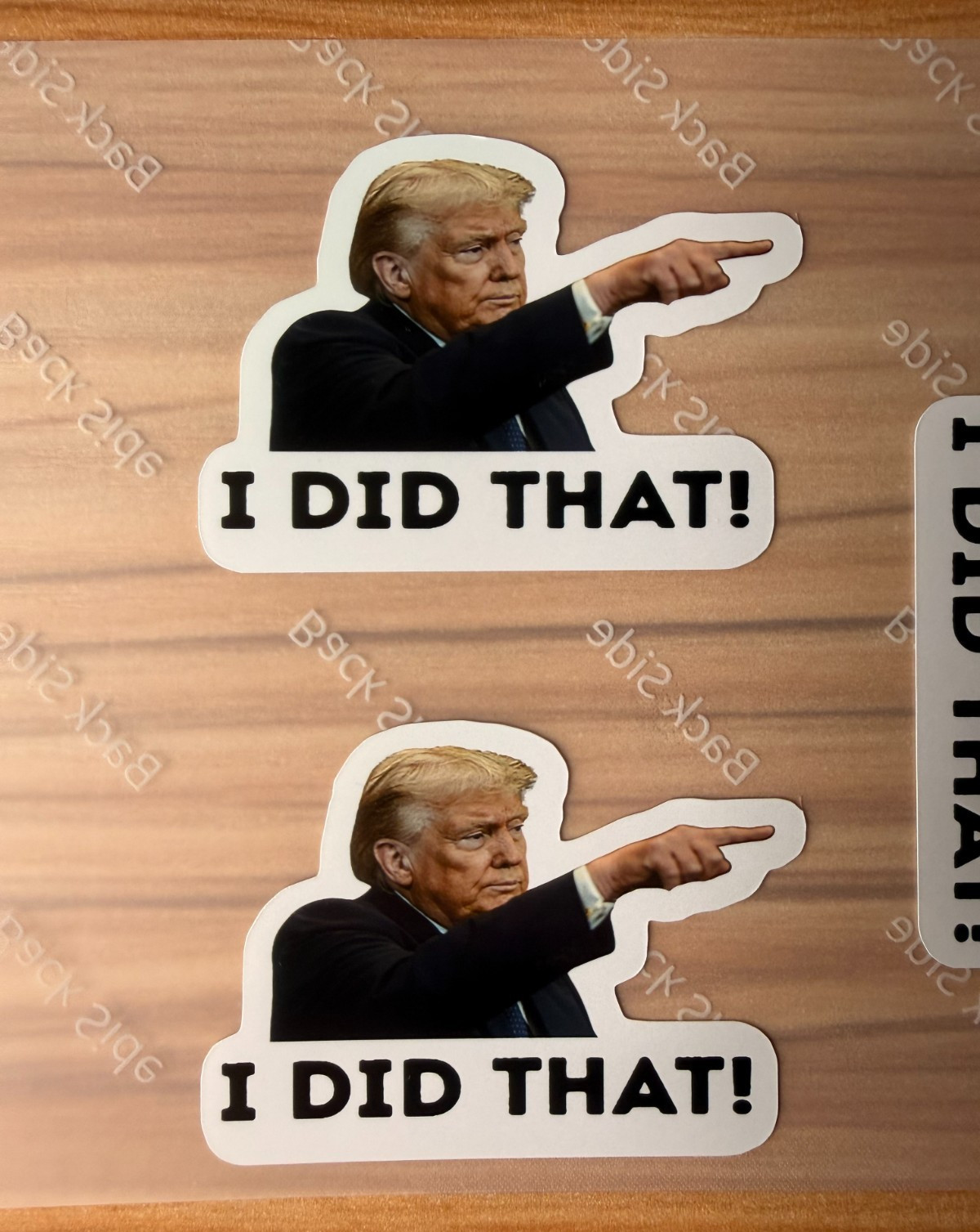 Trump "I DID THAT!" Stickers Assorted 100 pack Decals Car Gas Pump Die Cut 2"