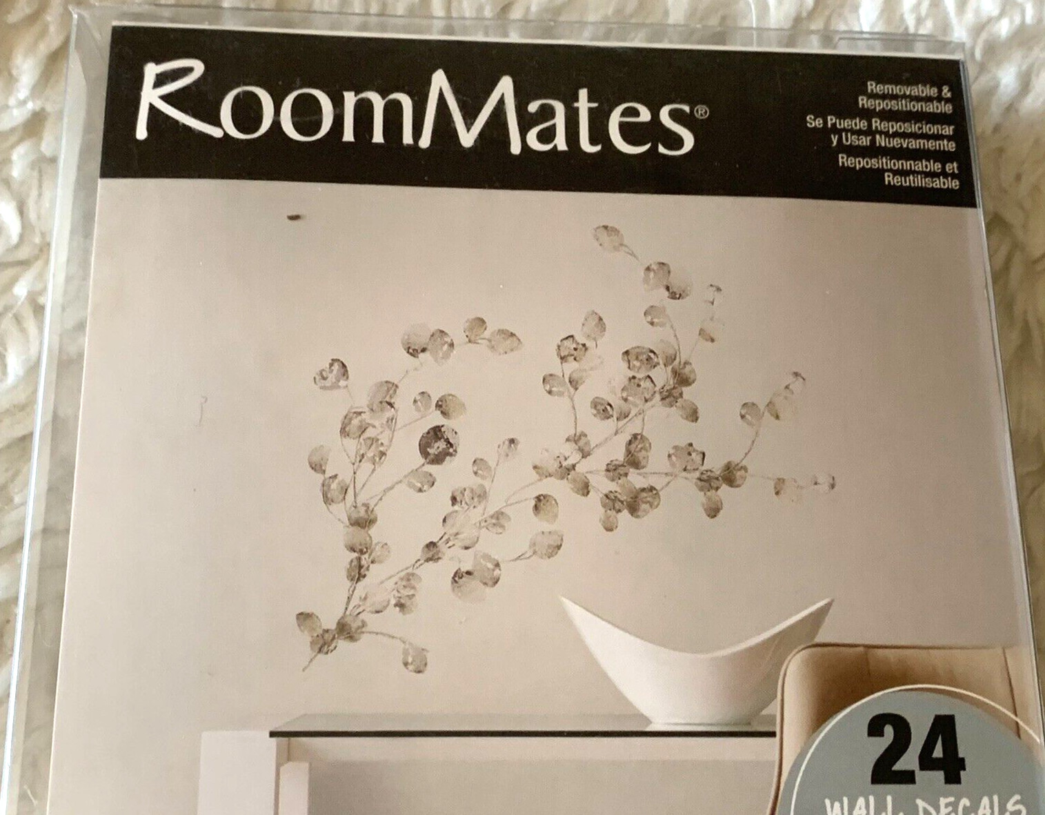 RoomMates Silver Dollar Branch Peel And Stick Wall Decal (24 wall decals)