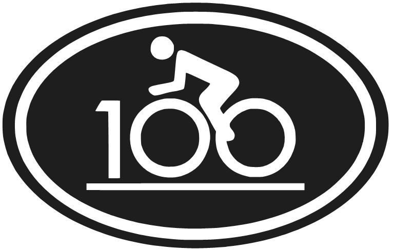 CENTURY RIDE BIKE RACE 100 STICKER CLUB FITNESS CHOOSE COLOR