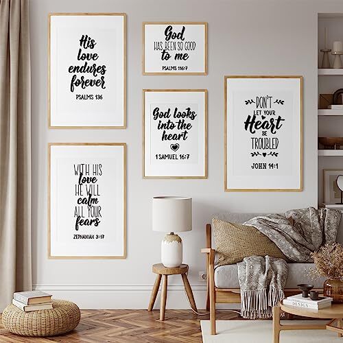 12 Pcs Bible Verse Wall Decals Religious Scripture Wall Art Pretty Style