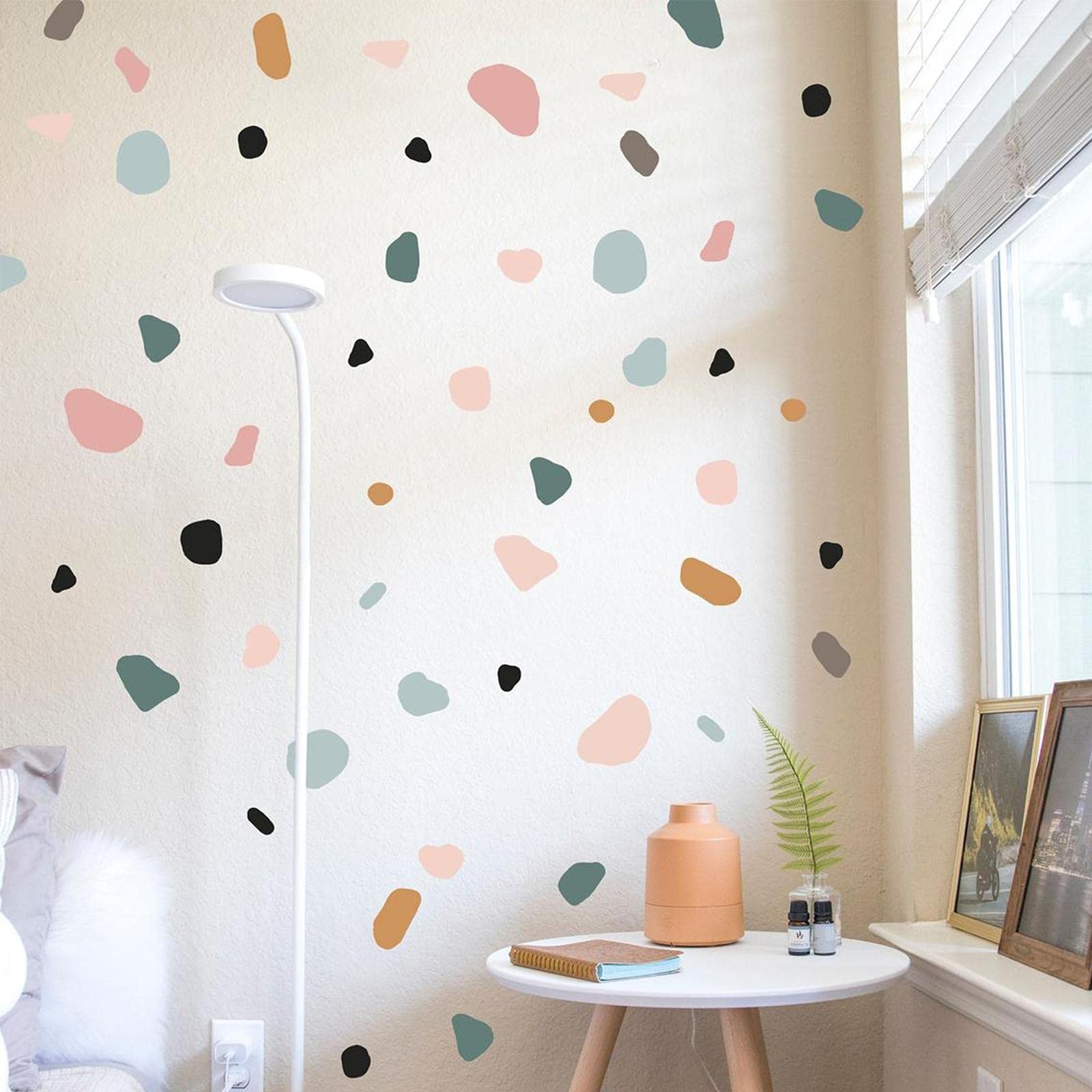 Boho Polka Dot Wall Stickers, Bohemian Style Neutral Wall Decals for Bedroom …