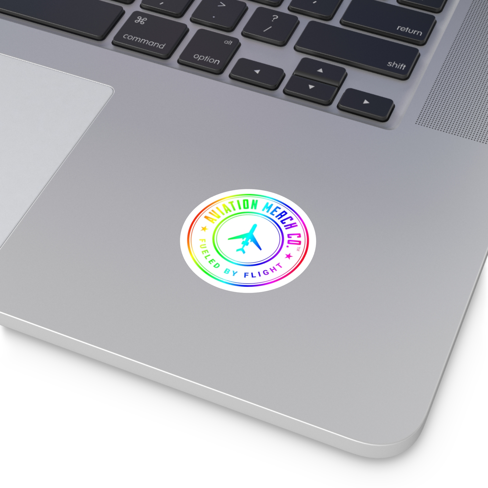Aviation Merch Co. Rainbow Pride LGBTQIA+ Round Stickers 2", 3", 4", 5", or 6"