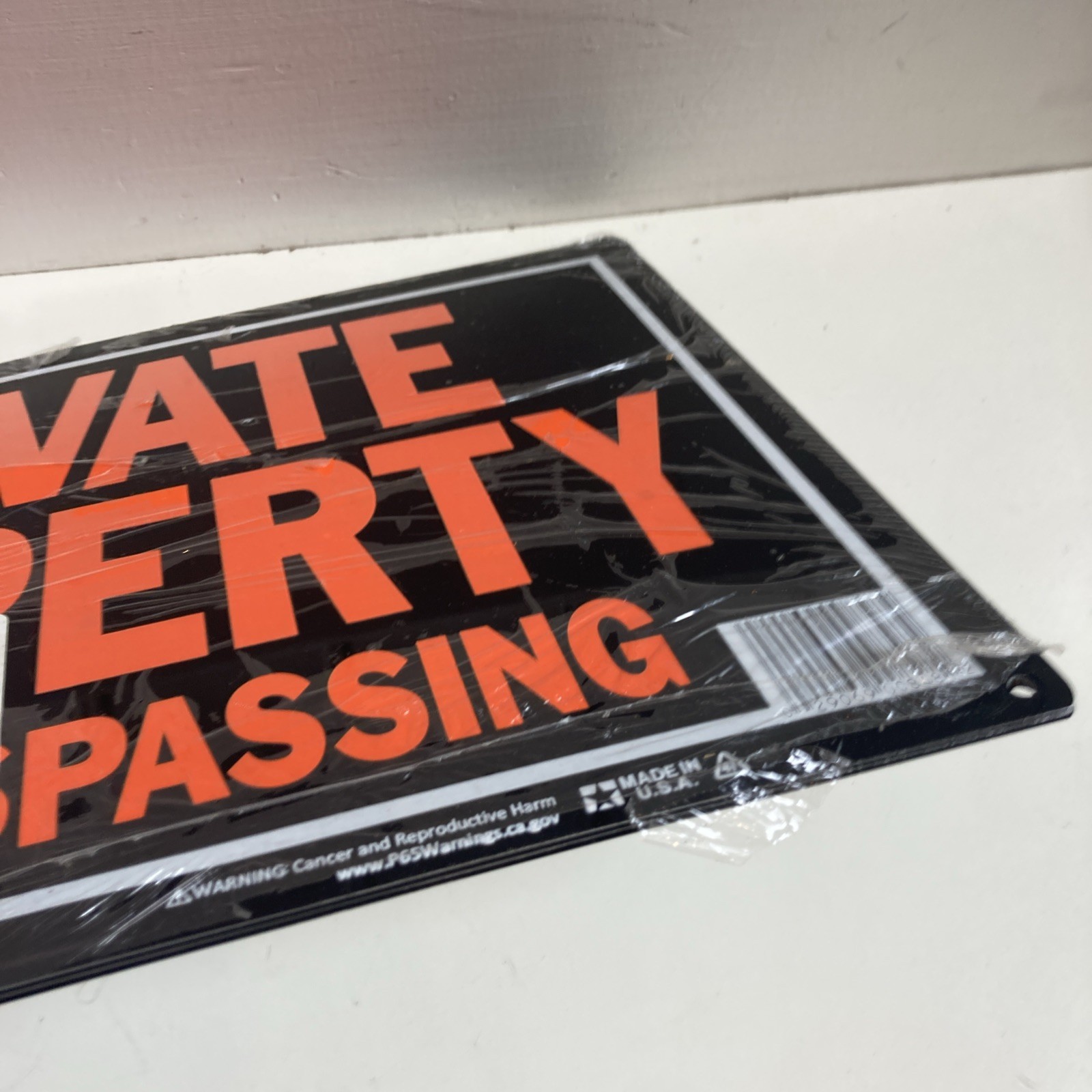 9- Hy-Ko 10×14 Aluminum Private Property No Trespassing Sign Rust Free 848
