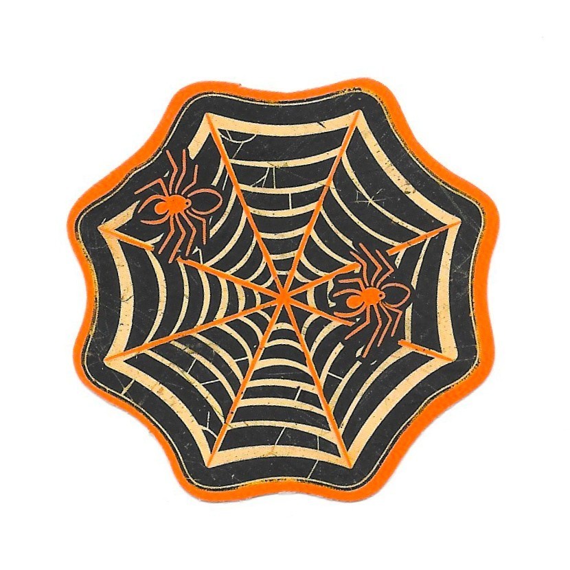 Halloween Spider Web Sticker Spooky Creepy Crawly Vinyl Die Cut Journal Decal