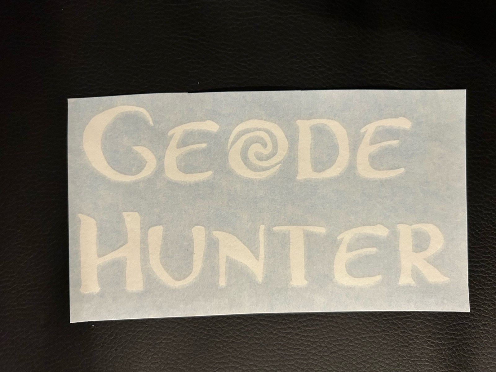 Geode Hunter Viny Sticker rocks geode fossils 3×5 1/2 One Of A Kind!