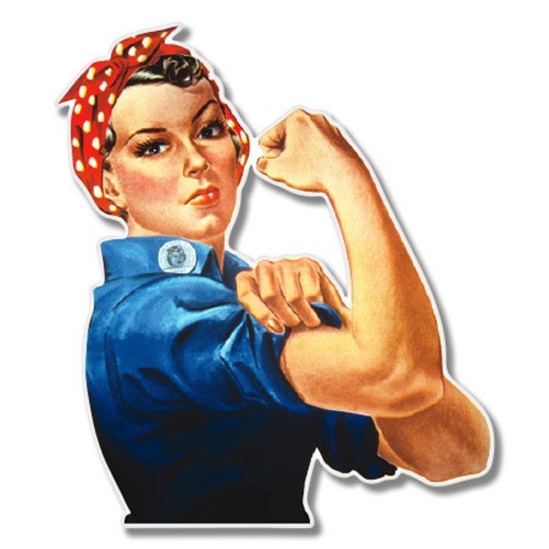 Rosie the Riveter Car Laptop Phone Vinyl Sticker – SELECT SIZE