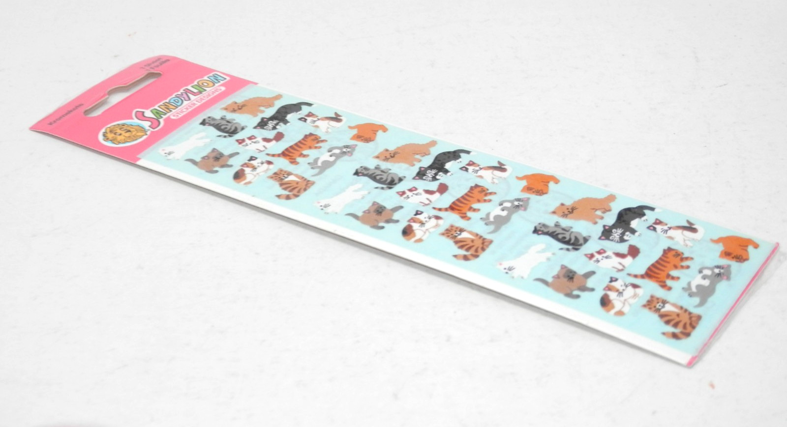 Sandy Lion CAT Stickers • Decals Vintage Kitties Feline Variety Small SEALED