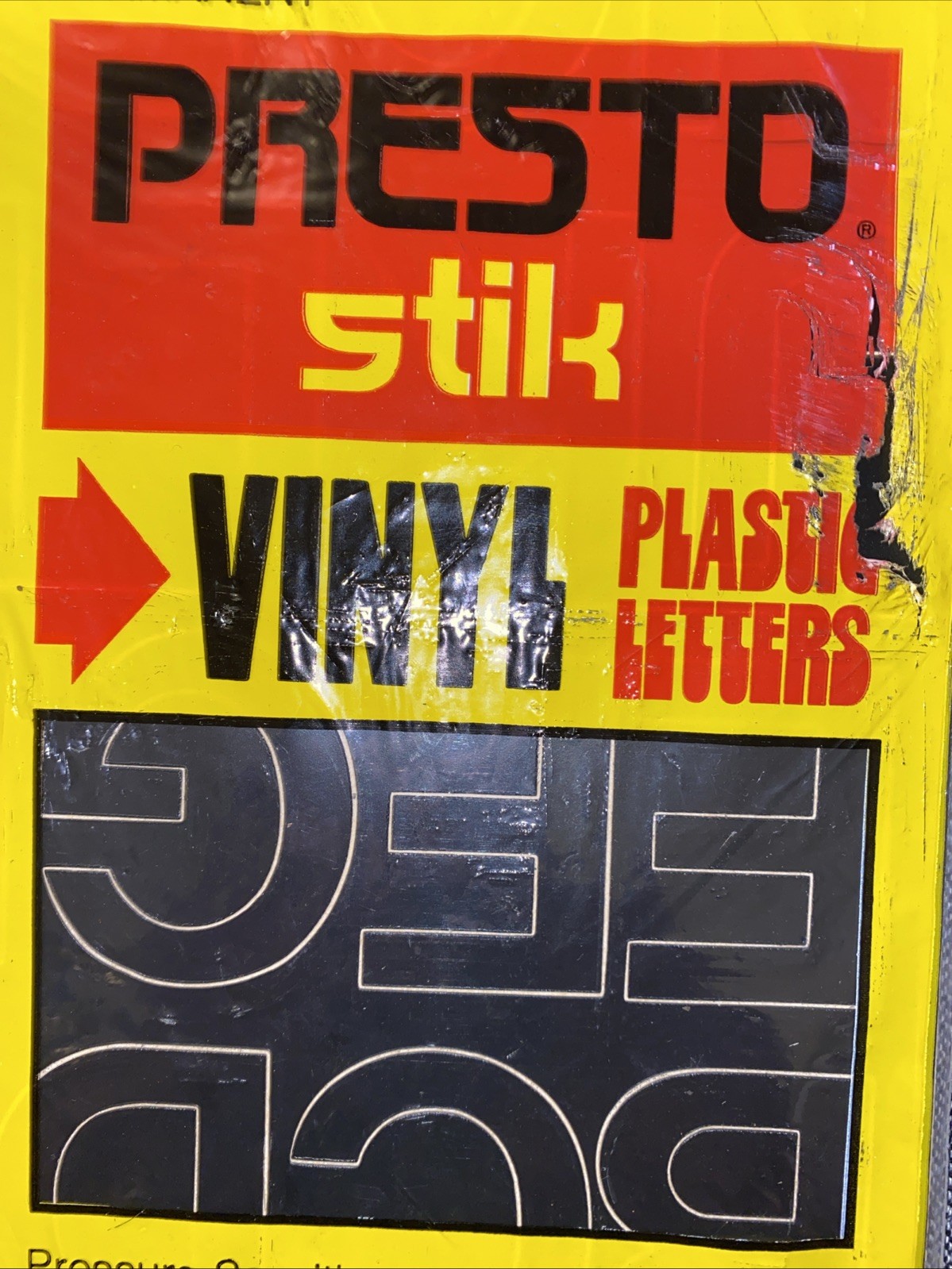 Vintage Presto Stik 2” Vinyl Plastic Letters – Helvetica Lot Of 3