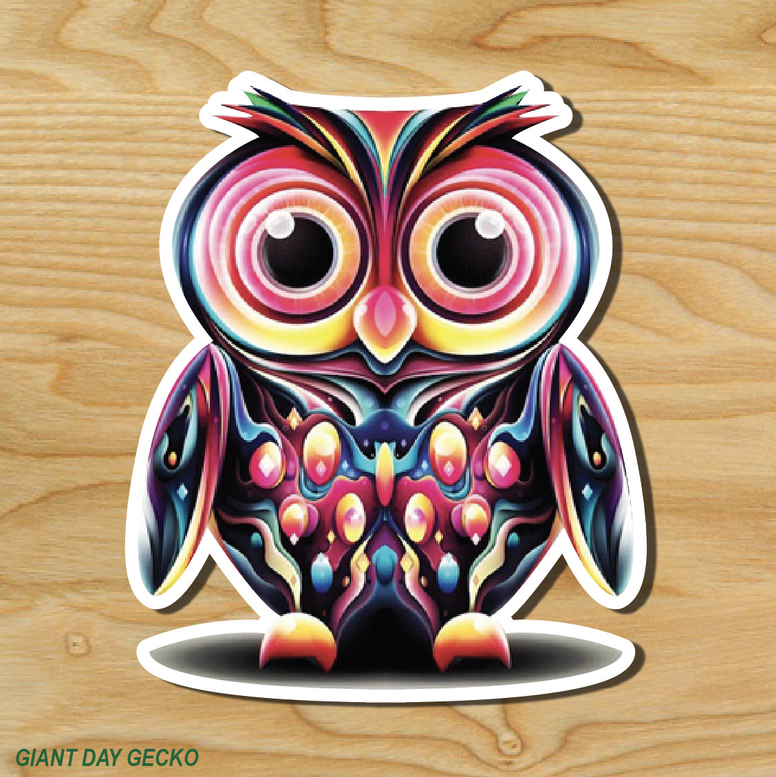 (2) TWO EDC OWLS Vinyl Decal Sticker For Car Laptop Skateboard NEW! Dance Music