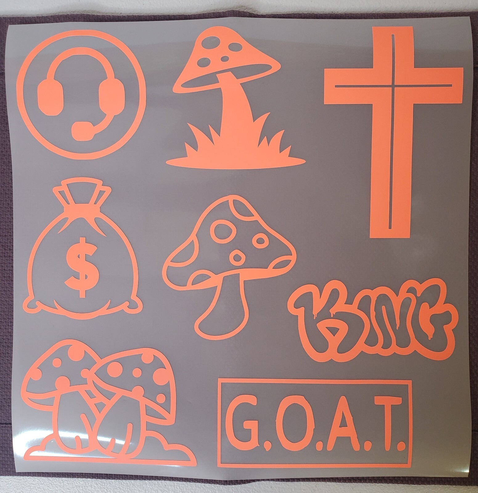 Glow In The Dark Vinyl Decals Gamers Lit Studios Medium Decor New Full Sheets
