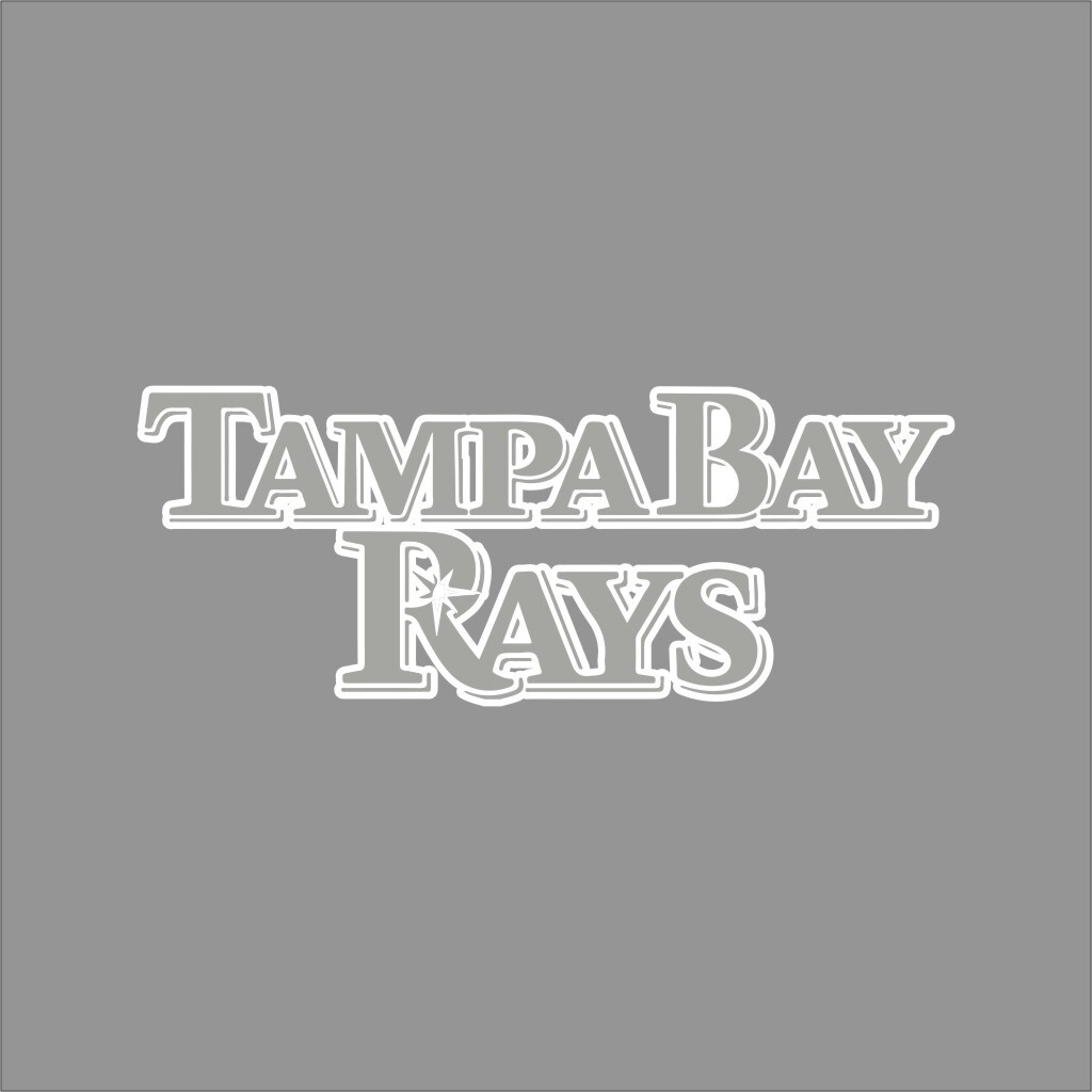 Tampa Bay Rays #10 MLB Team Logo 1 Color Vinyl Decal Sticker Window Wall