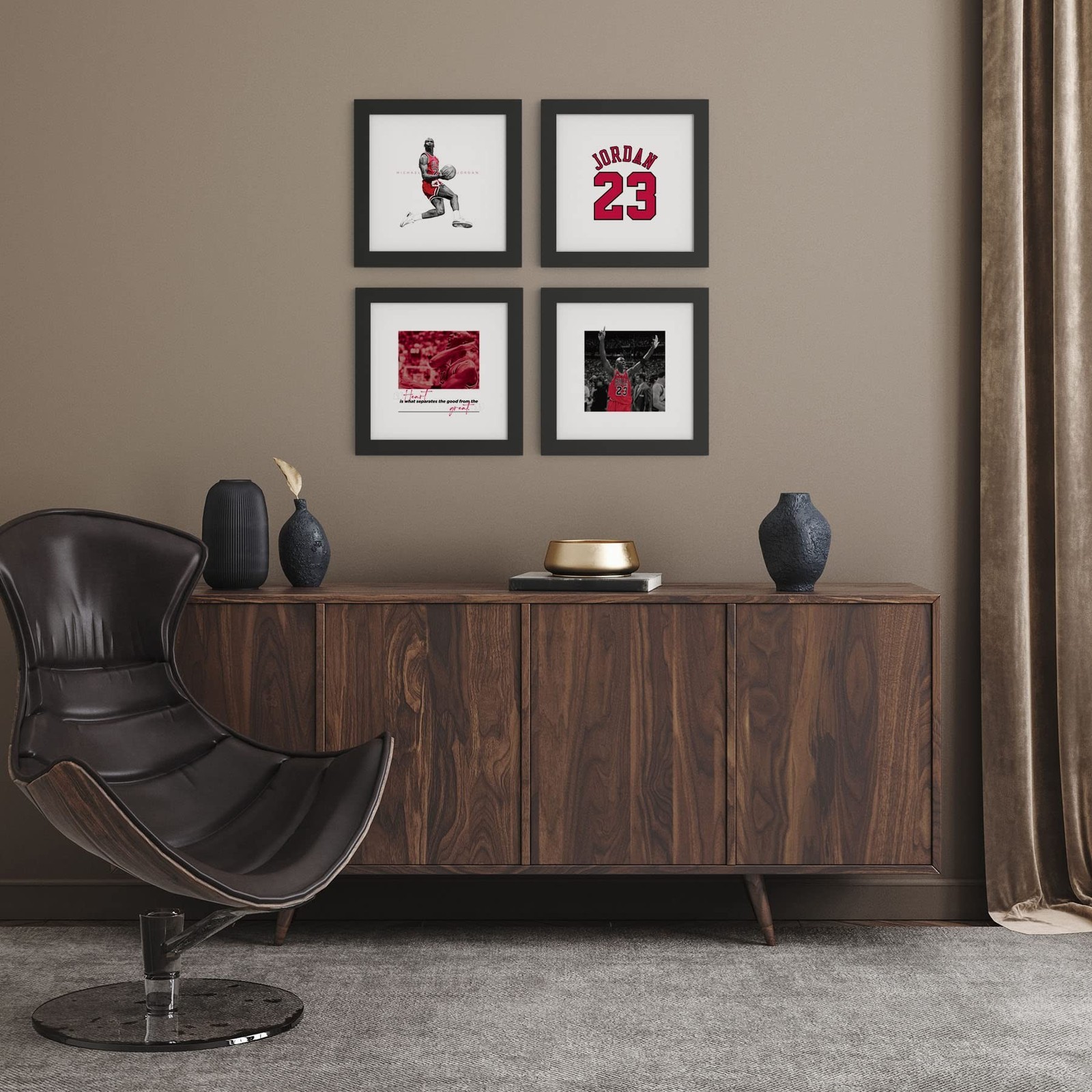Trends International Gallery Pops Michael Jordan – Art Sketch Rookie Wall Art…