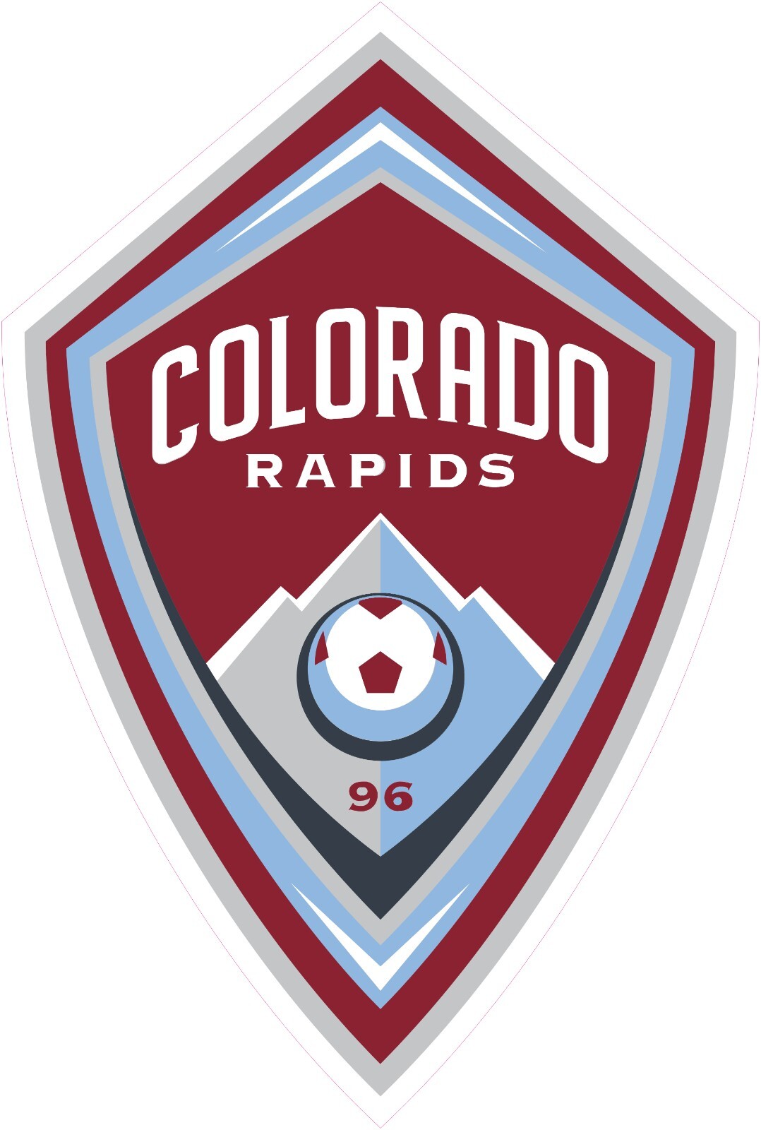 Colorado Rapids Soccer Vinyl Decal Sticker Car Truck Bumper Laptop Mug Tumbler