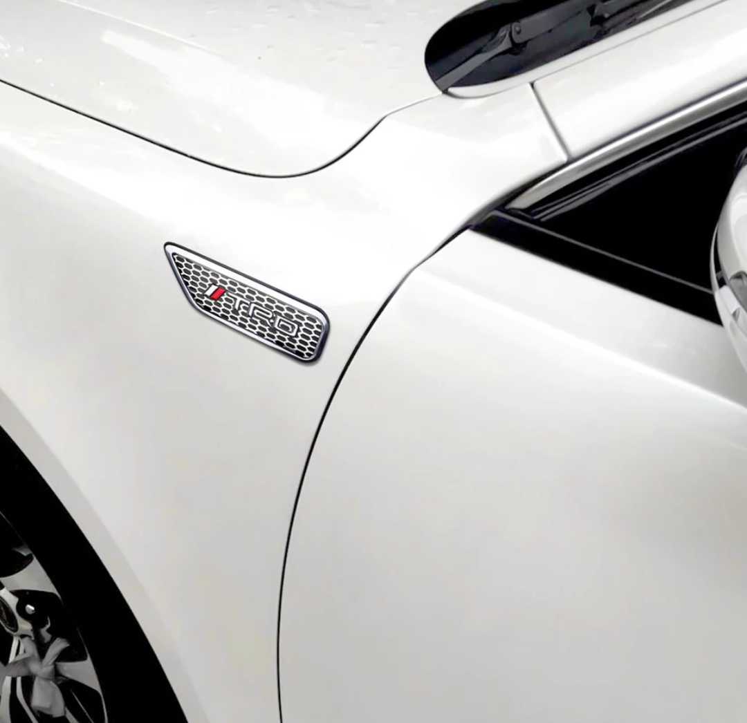 2 Pcs TRD Emblem Wings Decor Auto Car Fender Badge Car Body Side Stickers