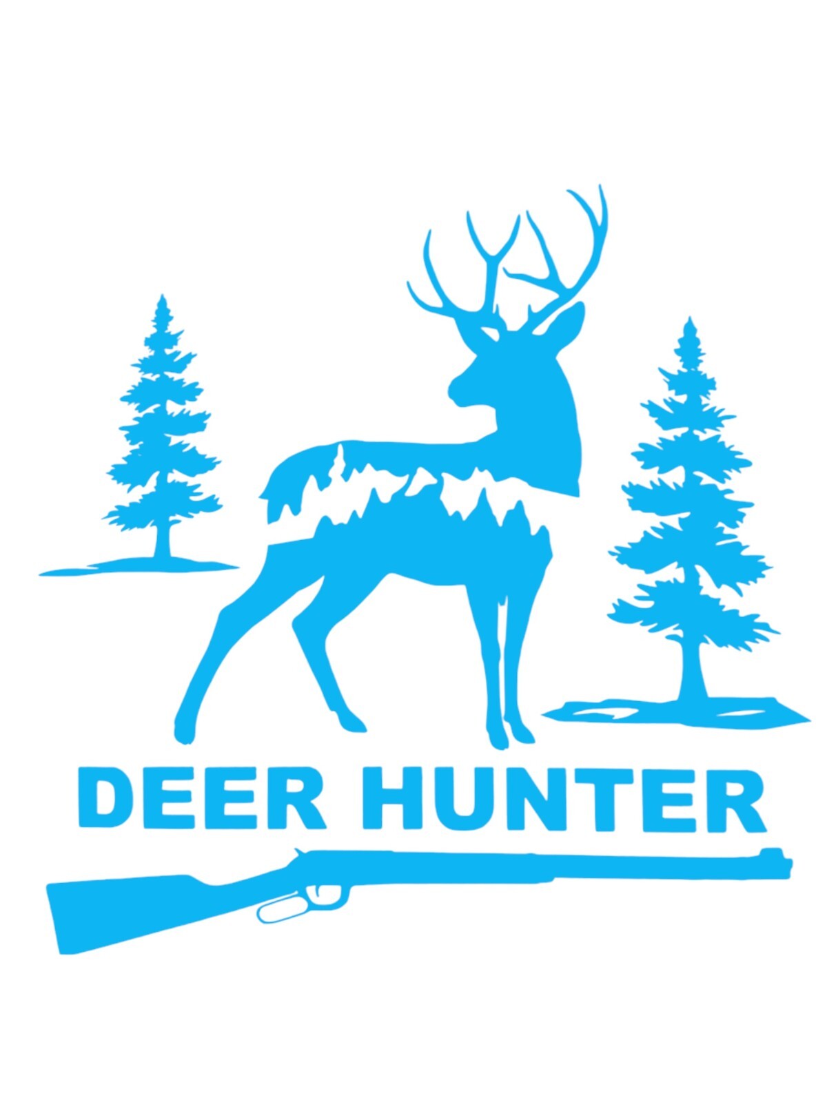 DEER HUNTER DECAL FOR ATV Car Truck SUV Bumper Wall Laptop window sm l