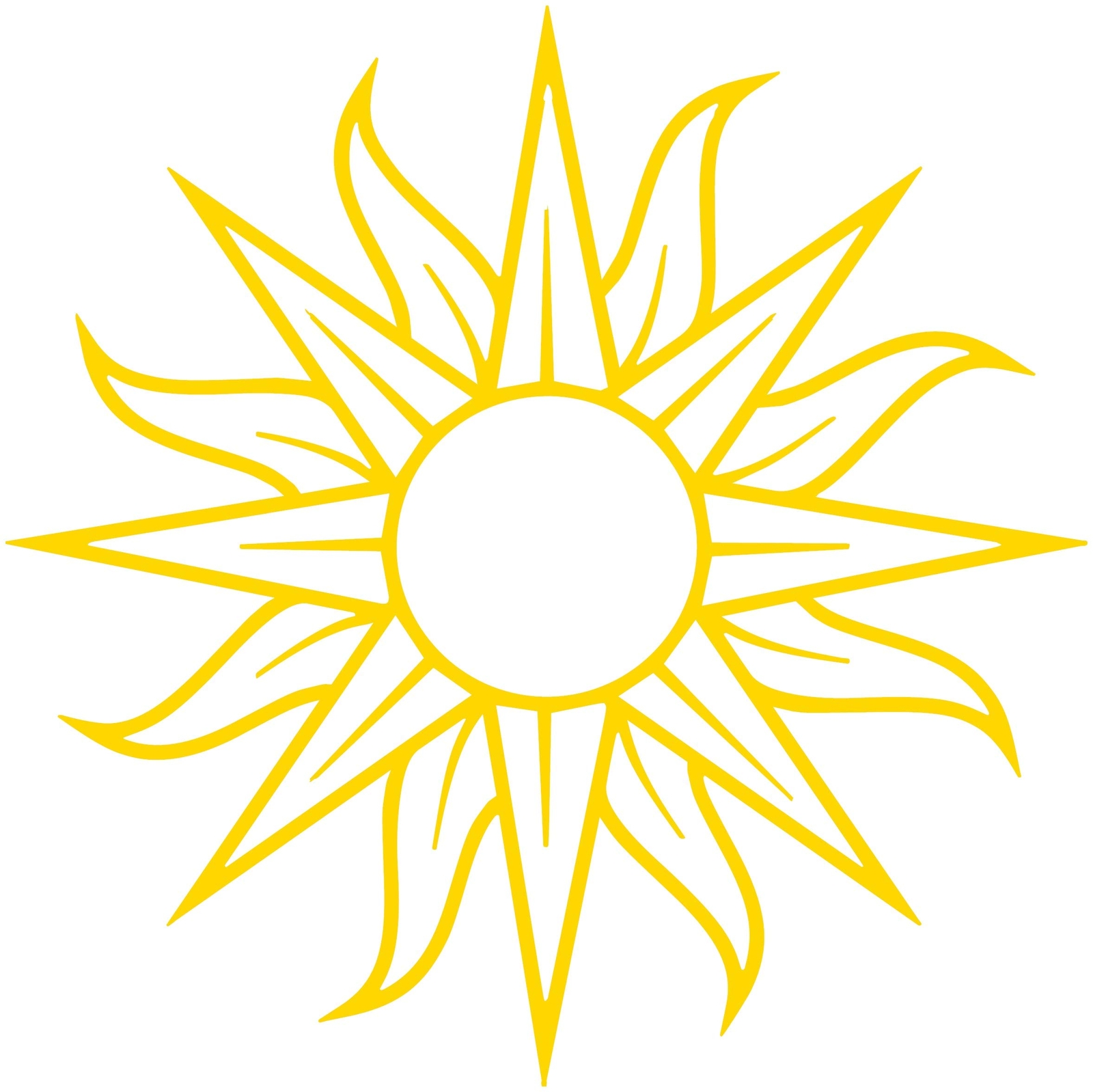 Sun Vinyl Decal Sticker Car Window Wall Bumper Tribal Symbol