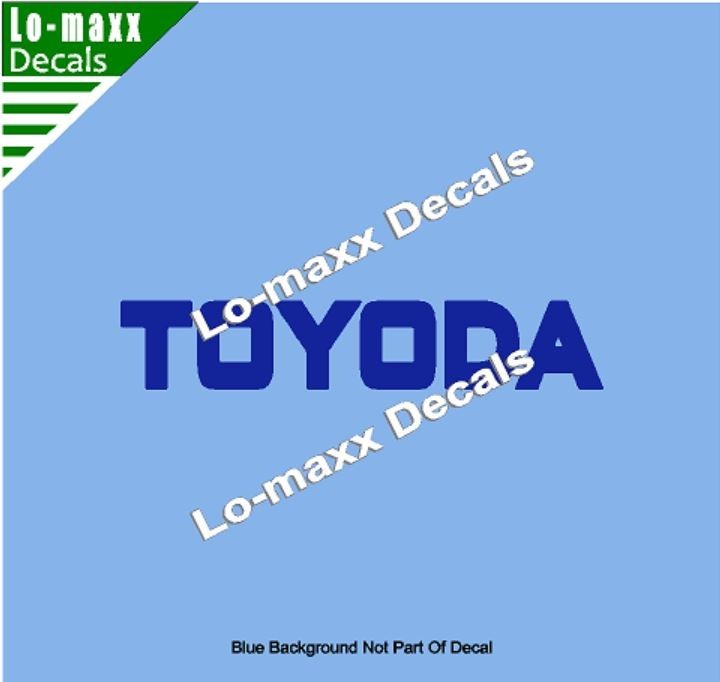 TOYODA Premium Custom Graphics Die-Cut Vinyl Decal for High-Octane Style