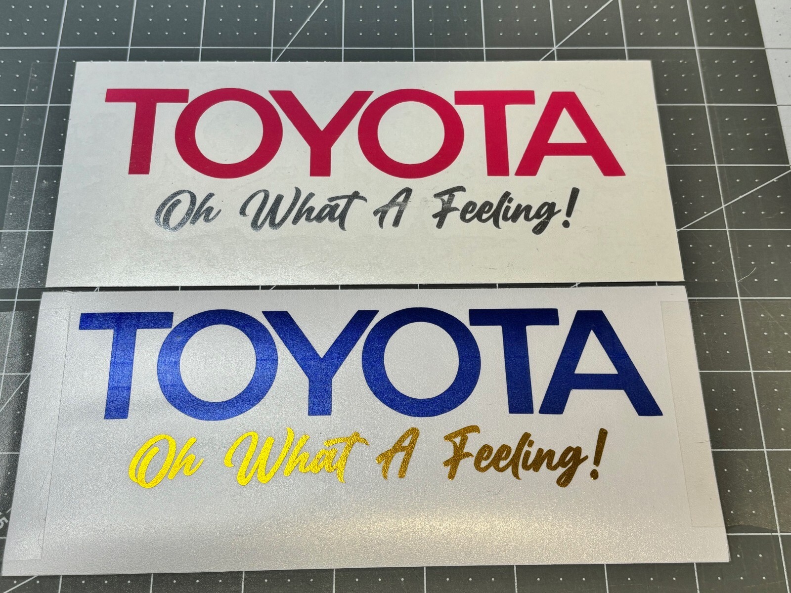 Custom Toyota Old School Style Die Cut Vinyl Decal Many Large Sizes/50+ Colors