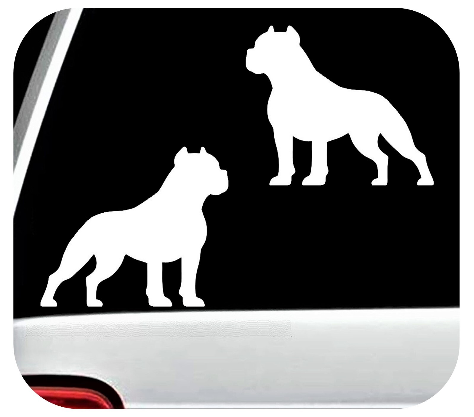 Pitbull Pit Bull Decal Sticker Set for Car Window BG2108
