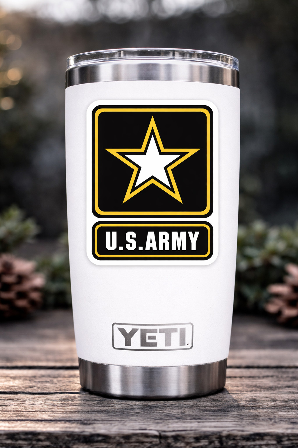 US Army Decal Sticker United States Military Veteran Logo Seal Flag 02