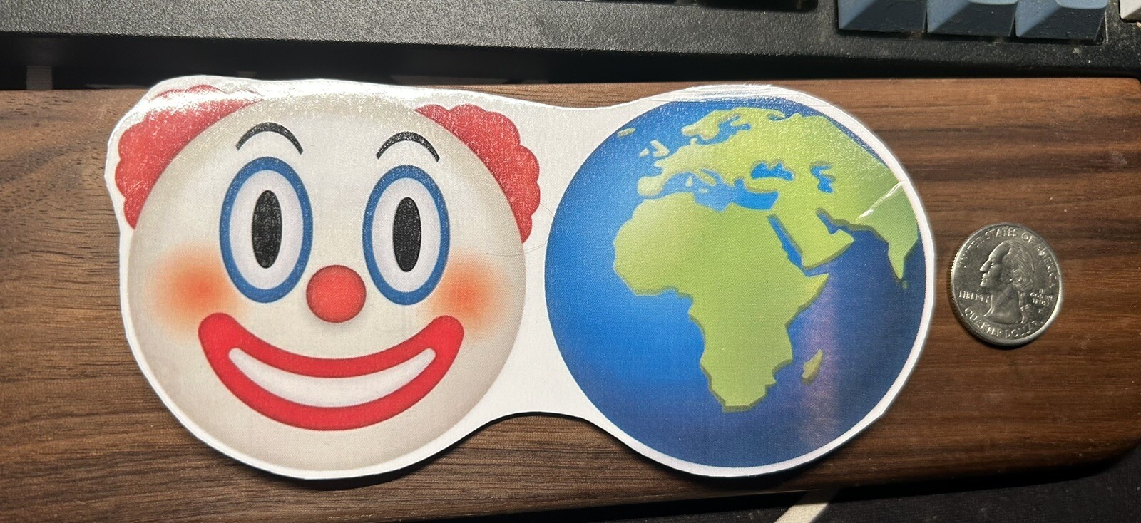 Clown World Emoji – Glossy Vinyl Sticker