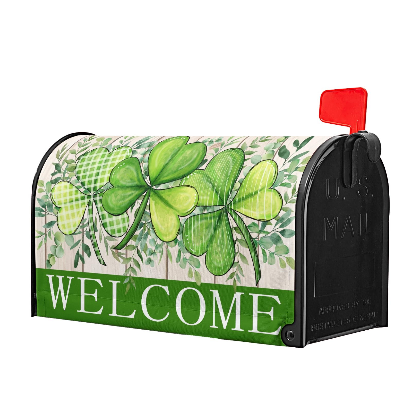 St. Patrick's Day Mailbox Covers Magnetic Standard Size 21"x18" Spring Mailbox C