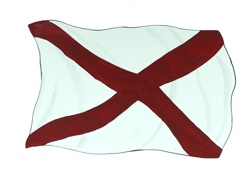 Decal Vinyl Sticker Alabama Flag – Printed Vinyl Decal Made in USA