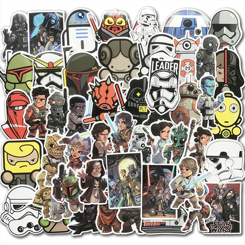 100Pcs Star Wars Stickers Bomb Laptop Car Skateboard Luggage Graffiti Decals Lot