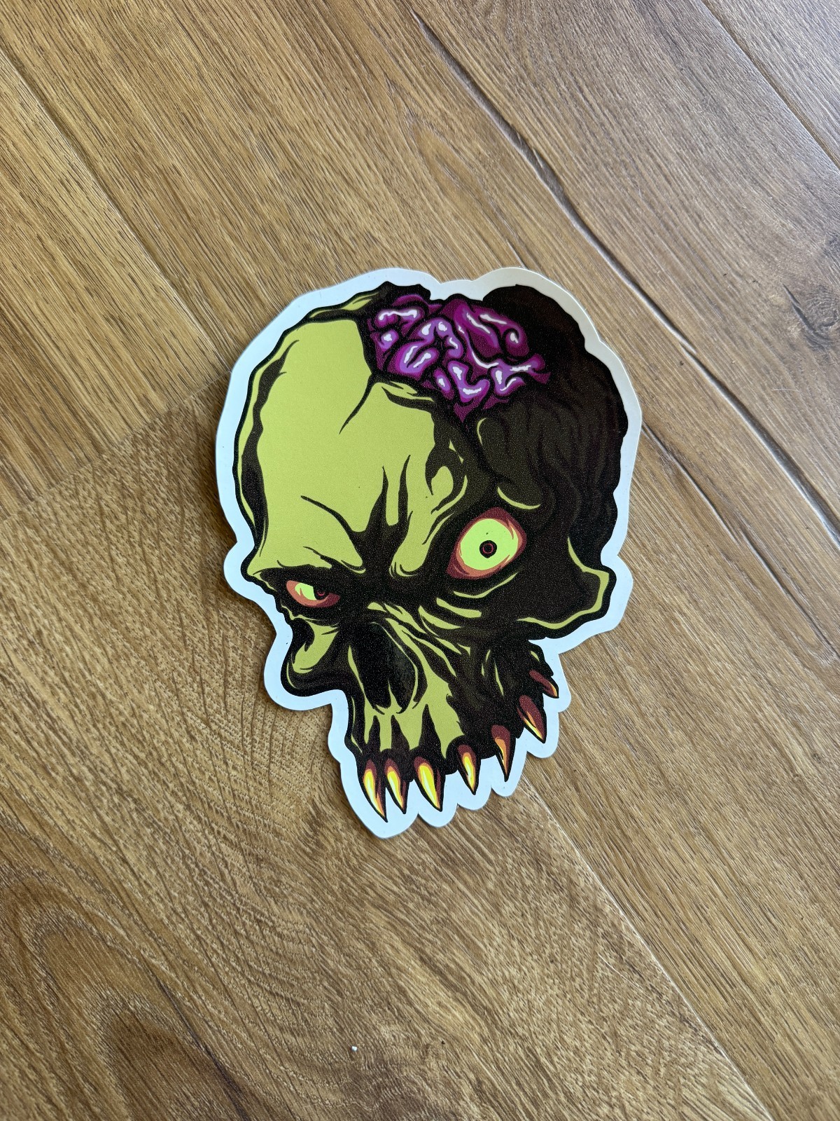 6" Brain Dead Green Skull Sticker BRAND NEW