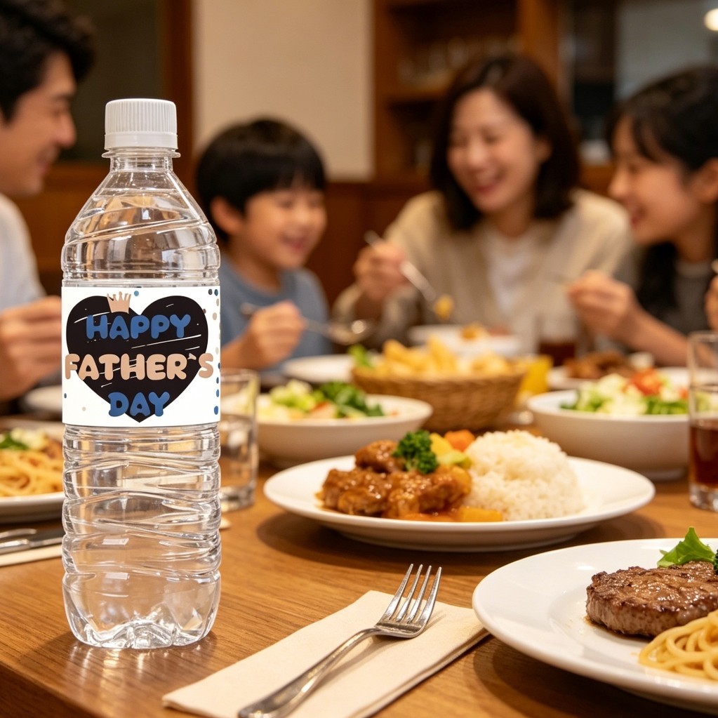 Father Day Bottle Stickers Bright Vibrant Colors Quick Hassle-free Application