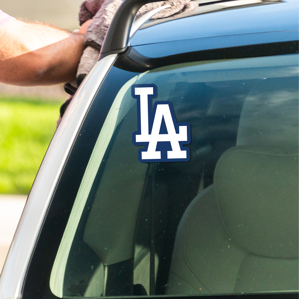 LA Dodgers Sticker Blue and White Car Window, Laptop and Bottle 3.72 W x 5 H in