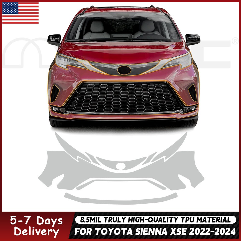 For Toyota Sienna 2022-2023 Paint Protection Film TPU PPF Pre-Cut Kit