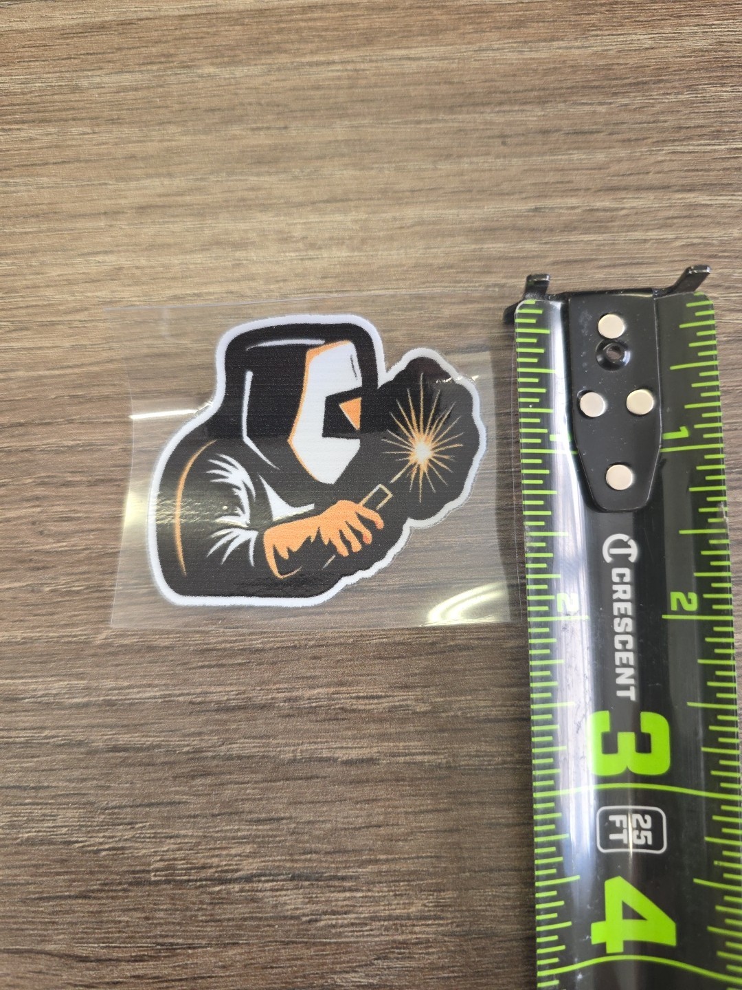 Hard Hat Vehicle Welder UV DTF Decal Sticker Waterproof Silloutte