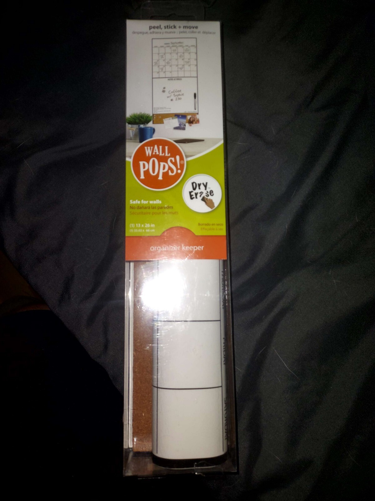 WALL POPS! Dry Erase Organizer Keeper 13x26in