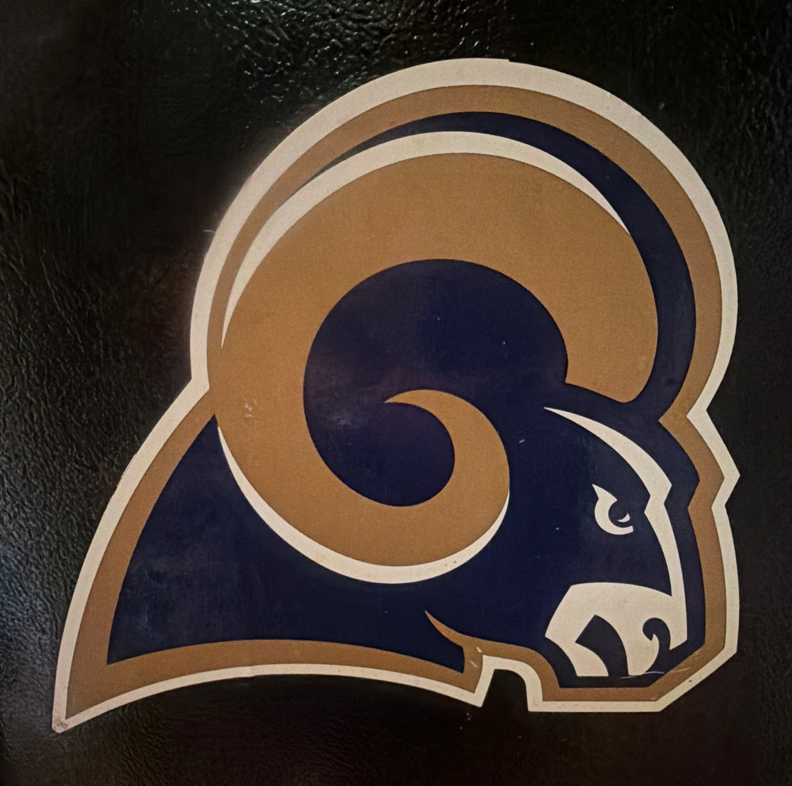 LA Rams Magnetic Decal- Navy Blue Gold White