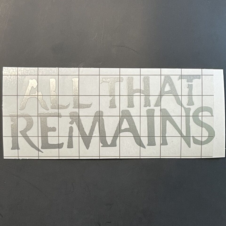 All That Remains Car Decal Vinyl Band Logo Glossy Bumper Sticker Heavy MetalCore