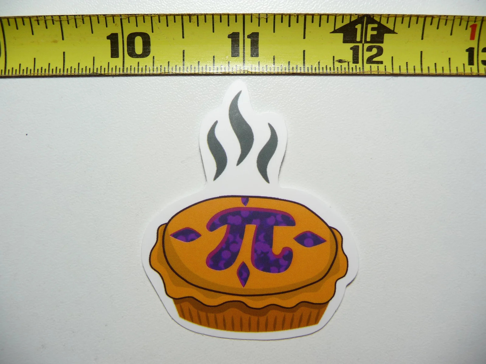 FUNNY FRESH PI SYMBOL PIE STEAMING MATH SMALL STICKER DECAL MATHEMATICS SCHOOL