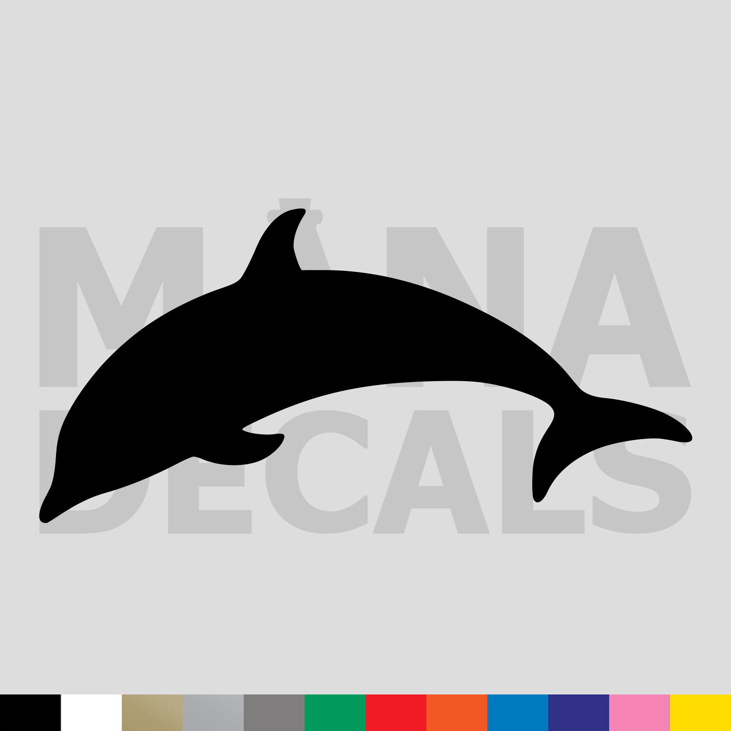 Dolphin Vinyl Die Cut Decal Sticker – Animal Ocean Sea Fish