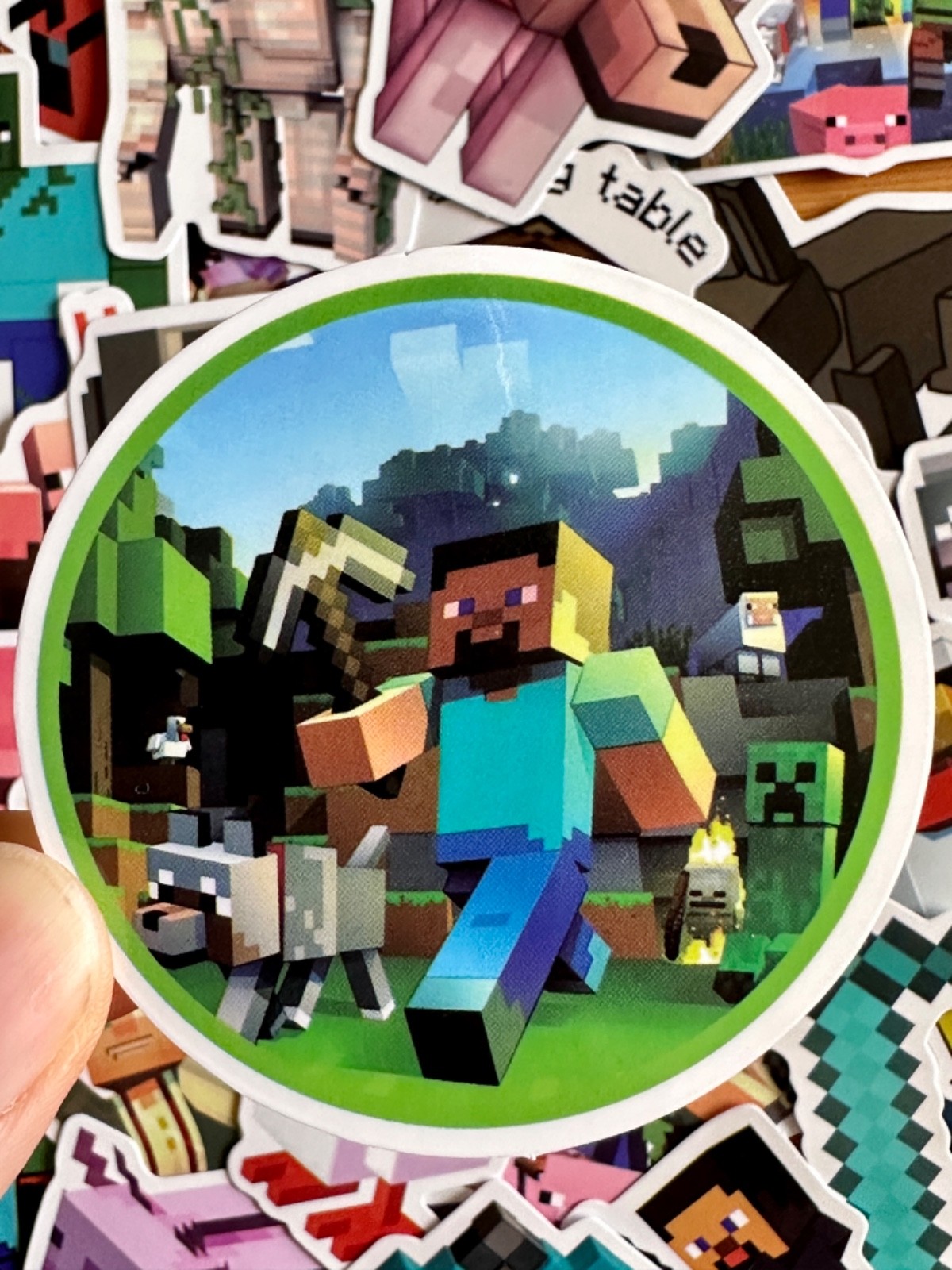 Minecraft Stickers, Gamer Console Movie Water Bottle Laptop Decals Gifts