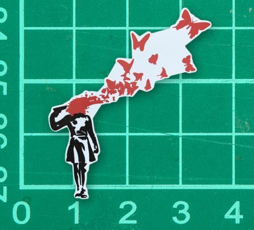 Banksy Suicide Girl Sticker Decal art