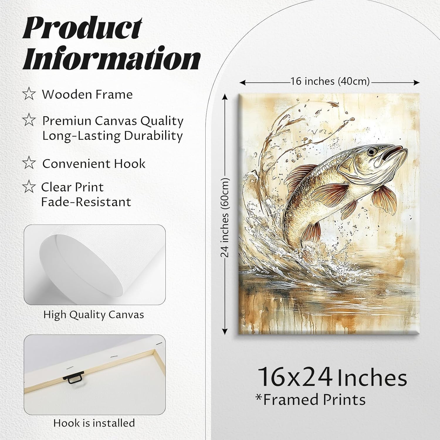 High-Quality Wrapped Canvas 16×24 Mallard Duck Nursery Print