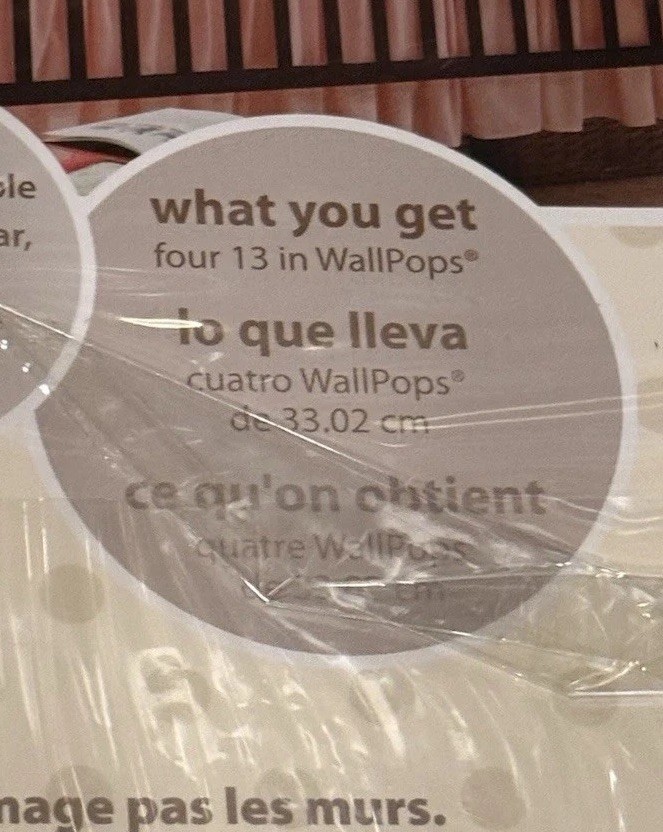 Wall Pops Vinyl Wall Art Pea Pod Green & White Large Dots Lot(3) New Sealed