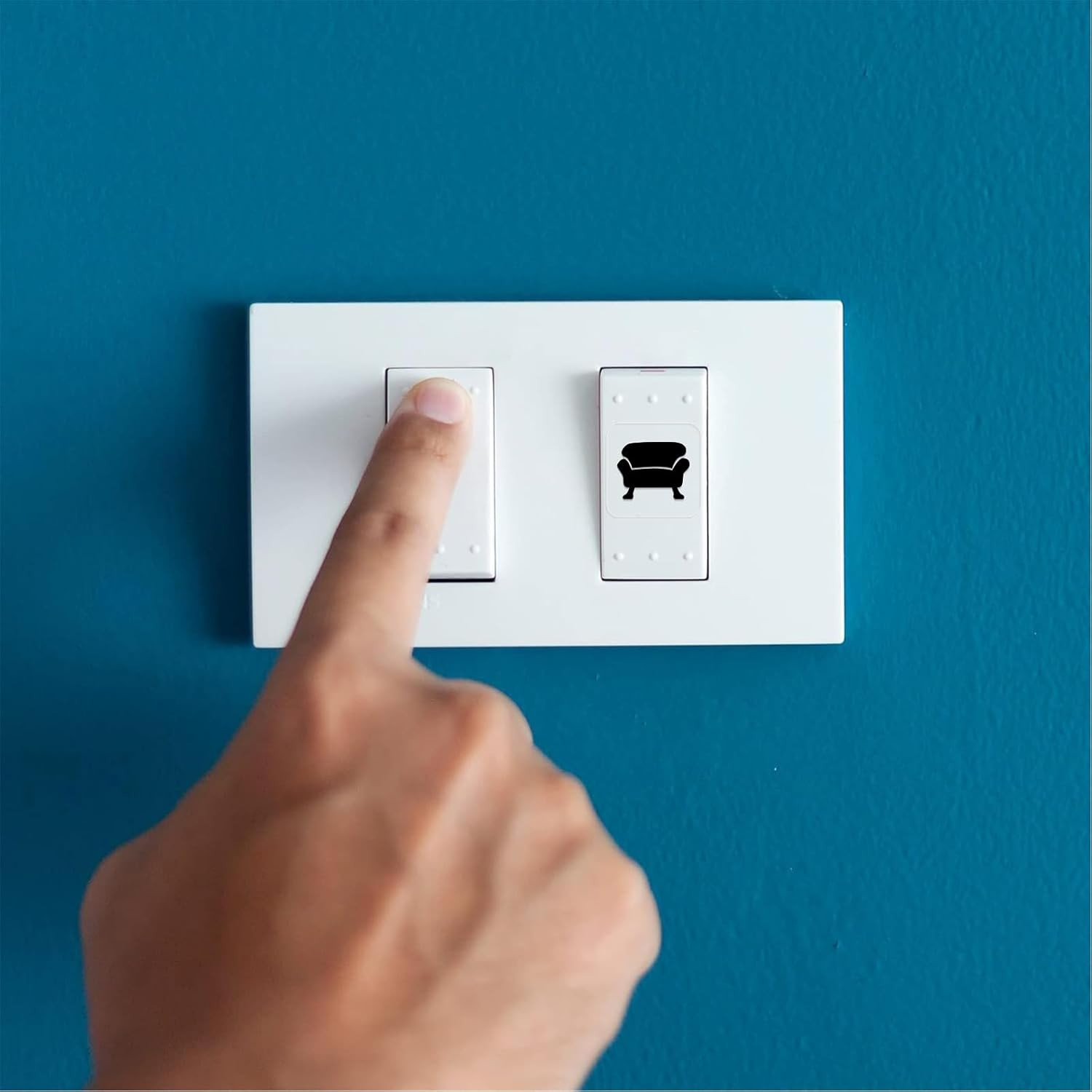 578PCS Light Switch Decals Transparent Light Switch Labels Stickers Waterproof S