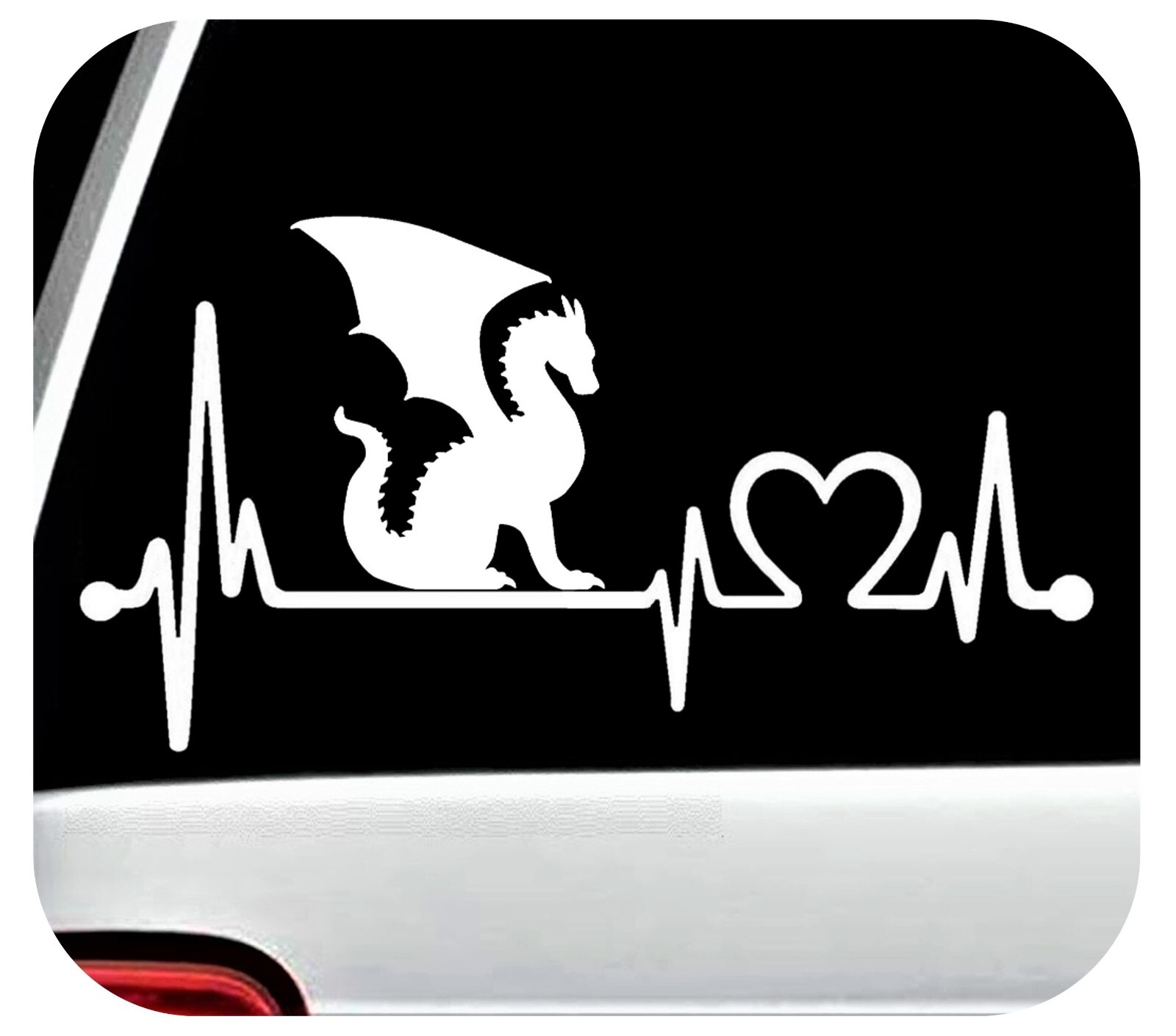 Flying Dragon Decal Sticker Car Window Medieval Dungeons Folklore Wyvern BG2006