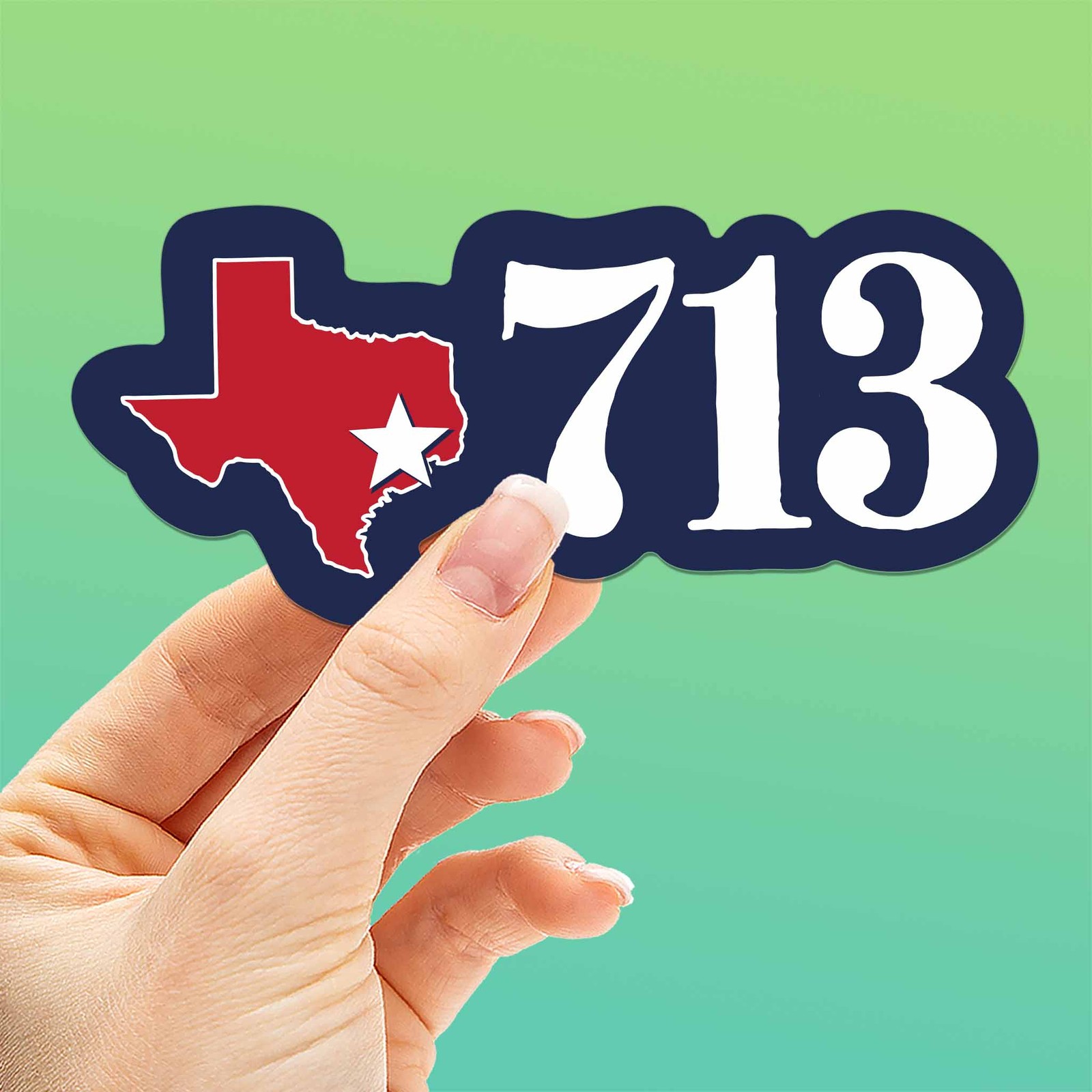 713 Houston Area Code Sticker – Cool Texas Decals