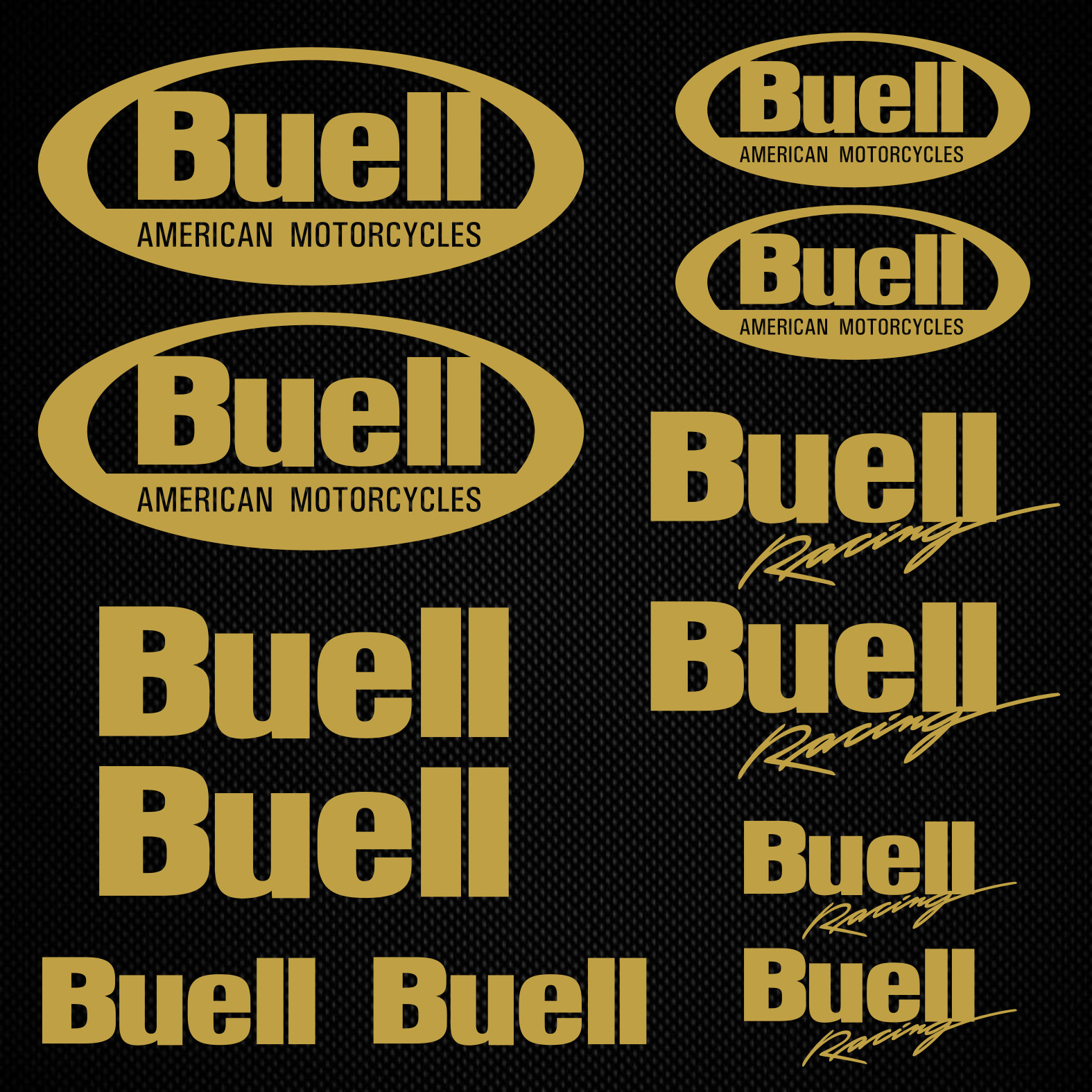 Buell decal set american motorcycles sticker kit tank helmet buell vinyl ORACAL